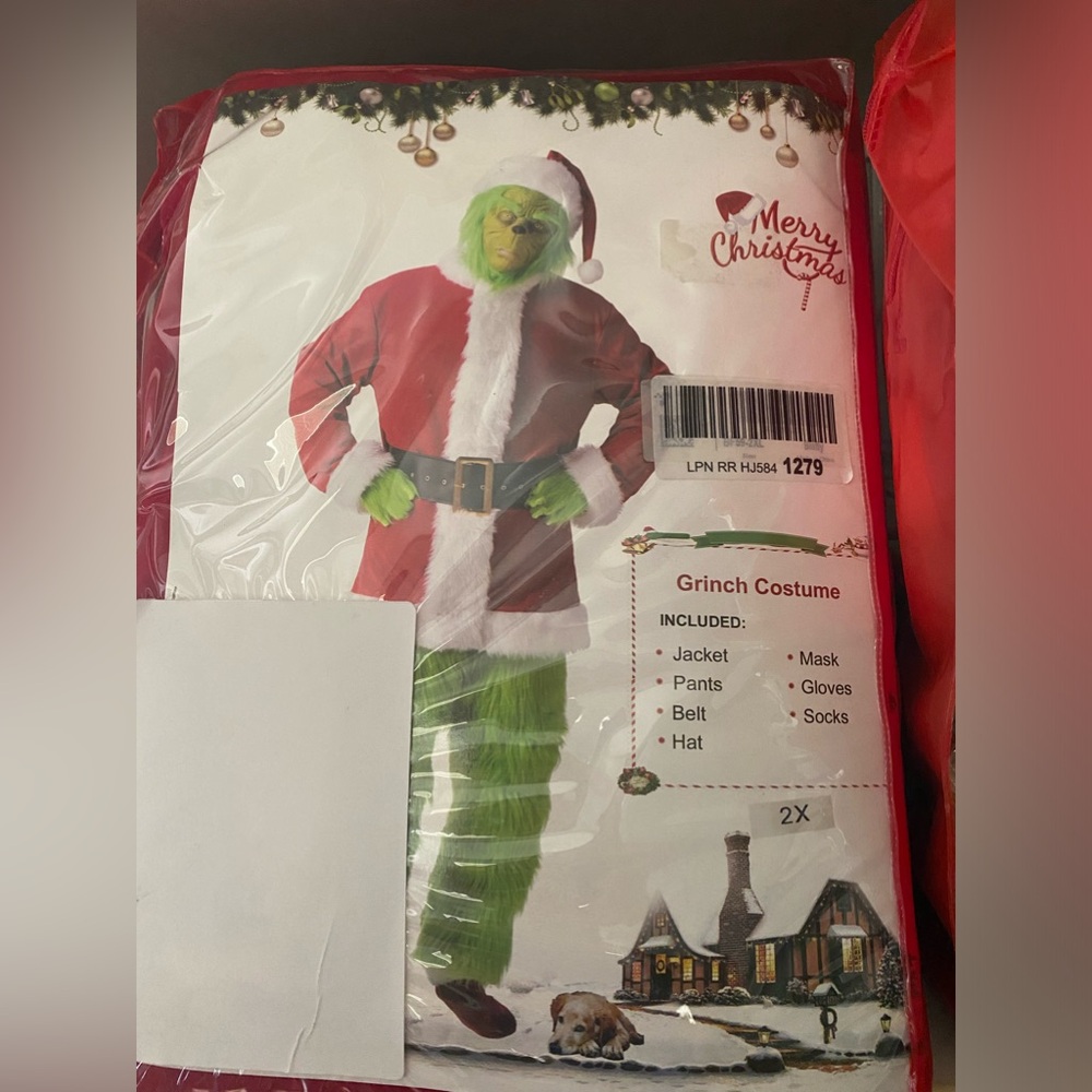 Grinch Santa outfit